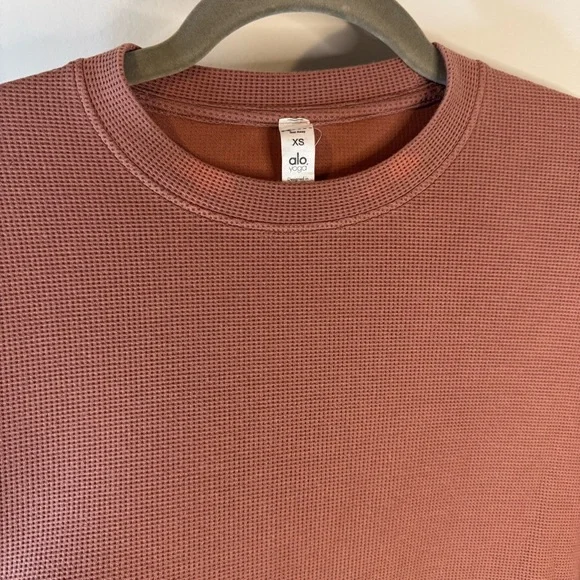 ALO Yoga Warm Brown Crewneck Sweater XS - Picture 6 of 6